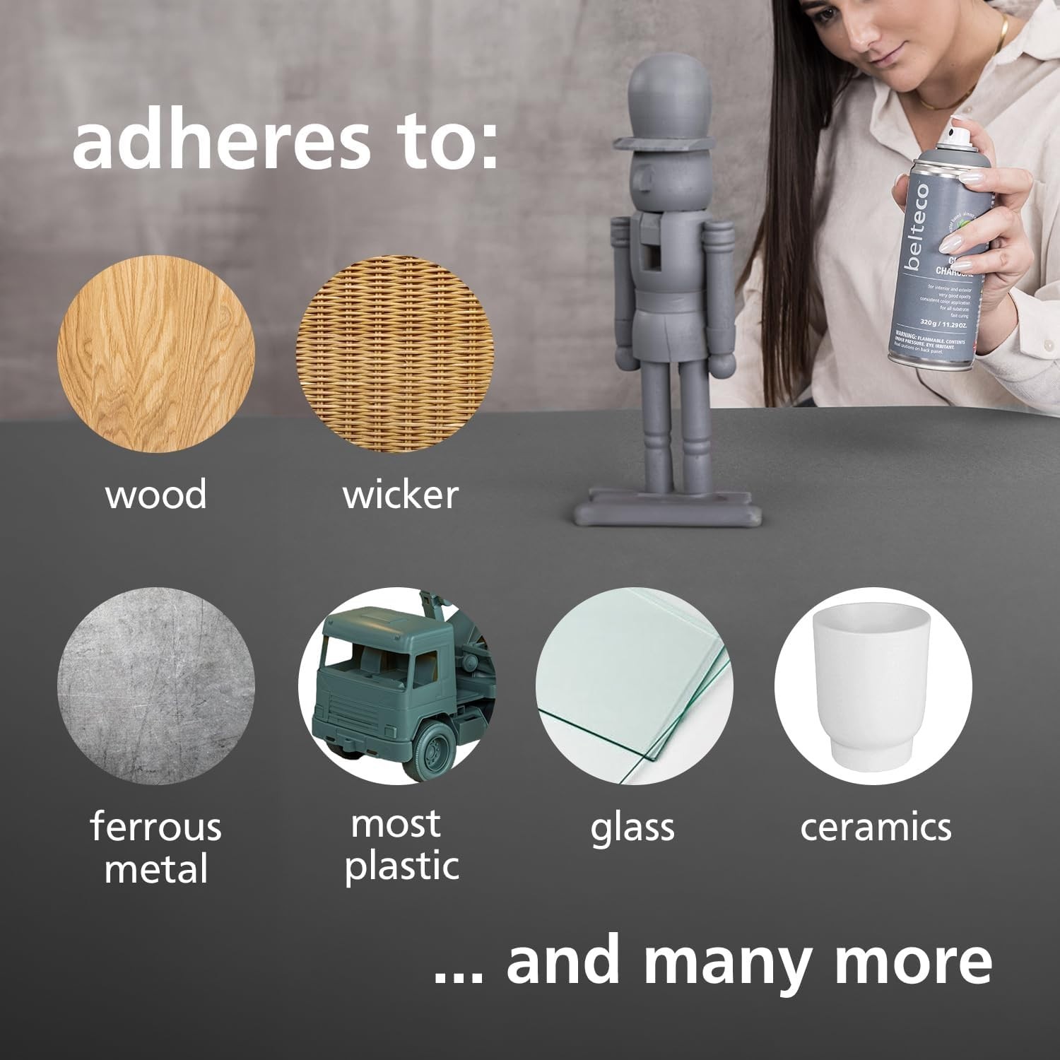 Water-Based Odorless Spray Paint 11.29 oz, Midnight Black Matte, Indoor/Outdo…