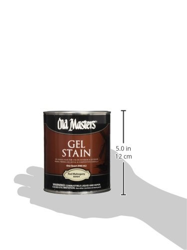 Old Masters 24994 Interior Exterior Gel Stain Red Mahogany quart size