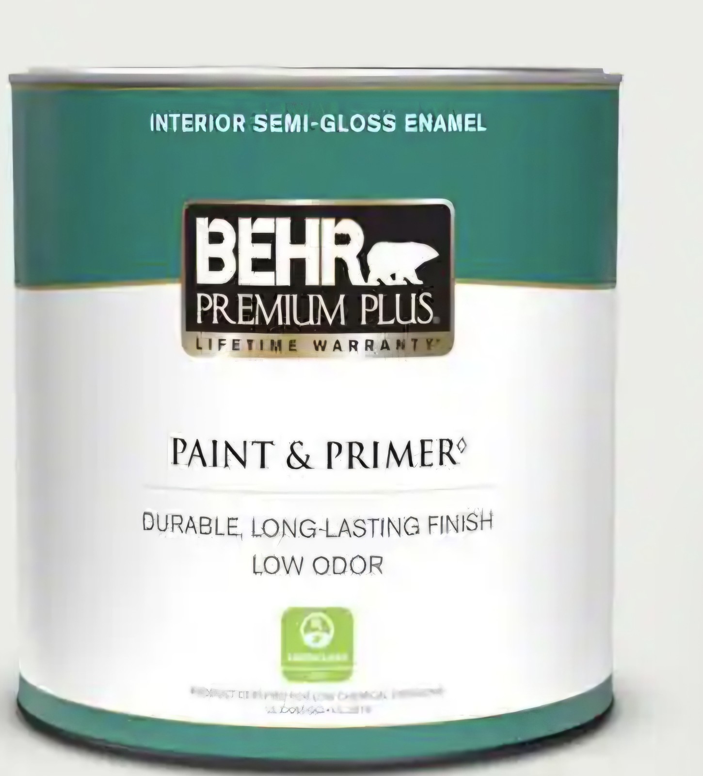 3 Gallons Behr white Semi Gloss Interior Paint / Primer
