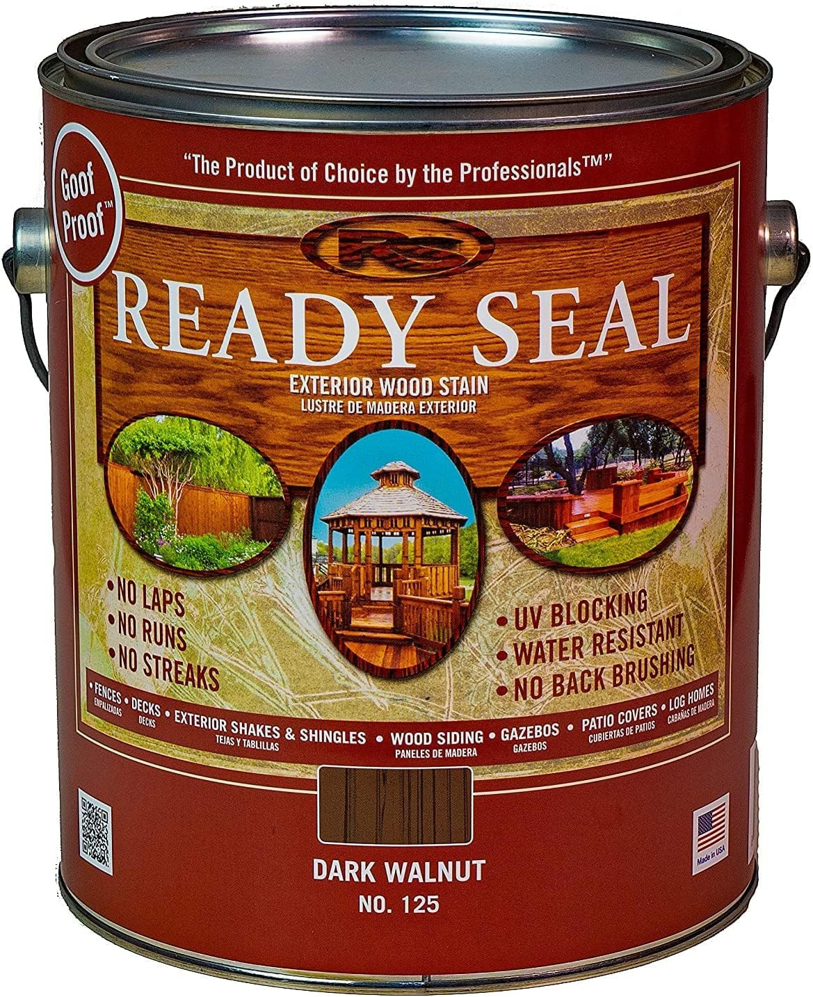 Ready Seal Stain & Sealer for Wood, Outdoor Deck and Fence – All-In-One Exterior