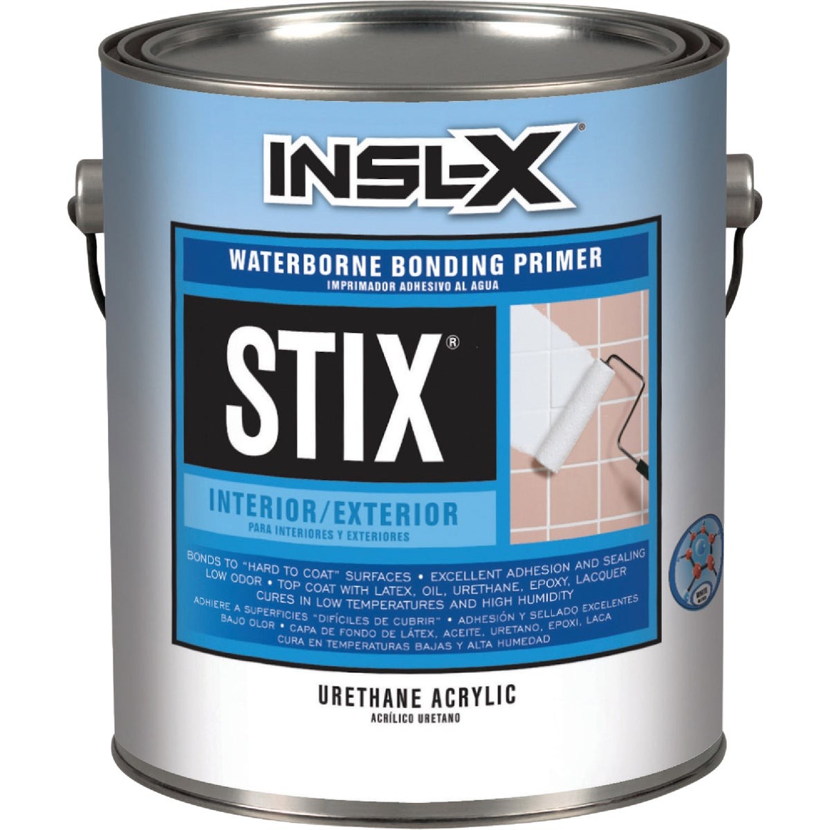 INSL-X Stix Waterborne Low VOC Bonding Primer, White, 1 Gal. SXA110099-01 INSL-X