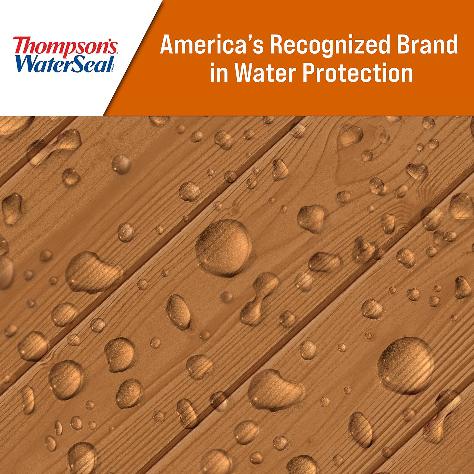 Thompson’s WaterSeal Semi-Transparent Waterproofing Wood Stain and Sealer, Harv