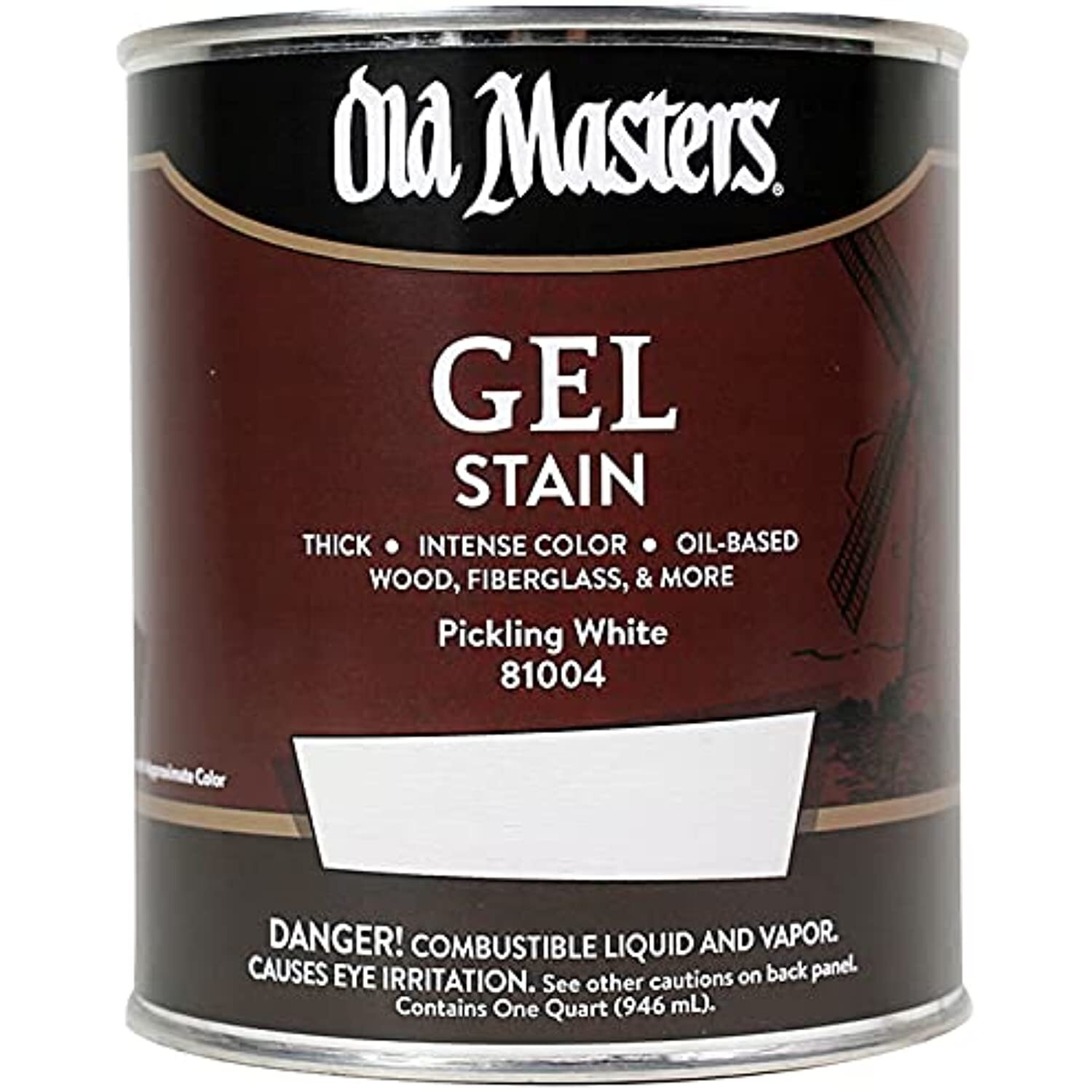 OLD 24988 81004 Gel Stain, 1 Quart, White