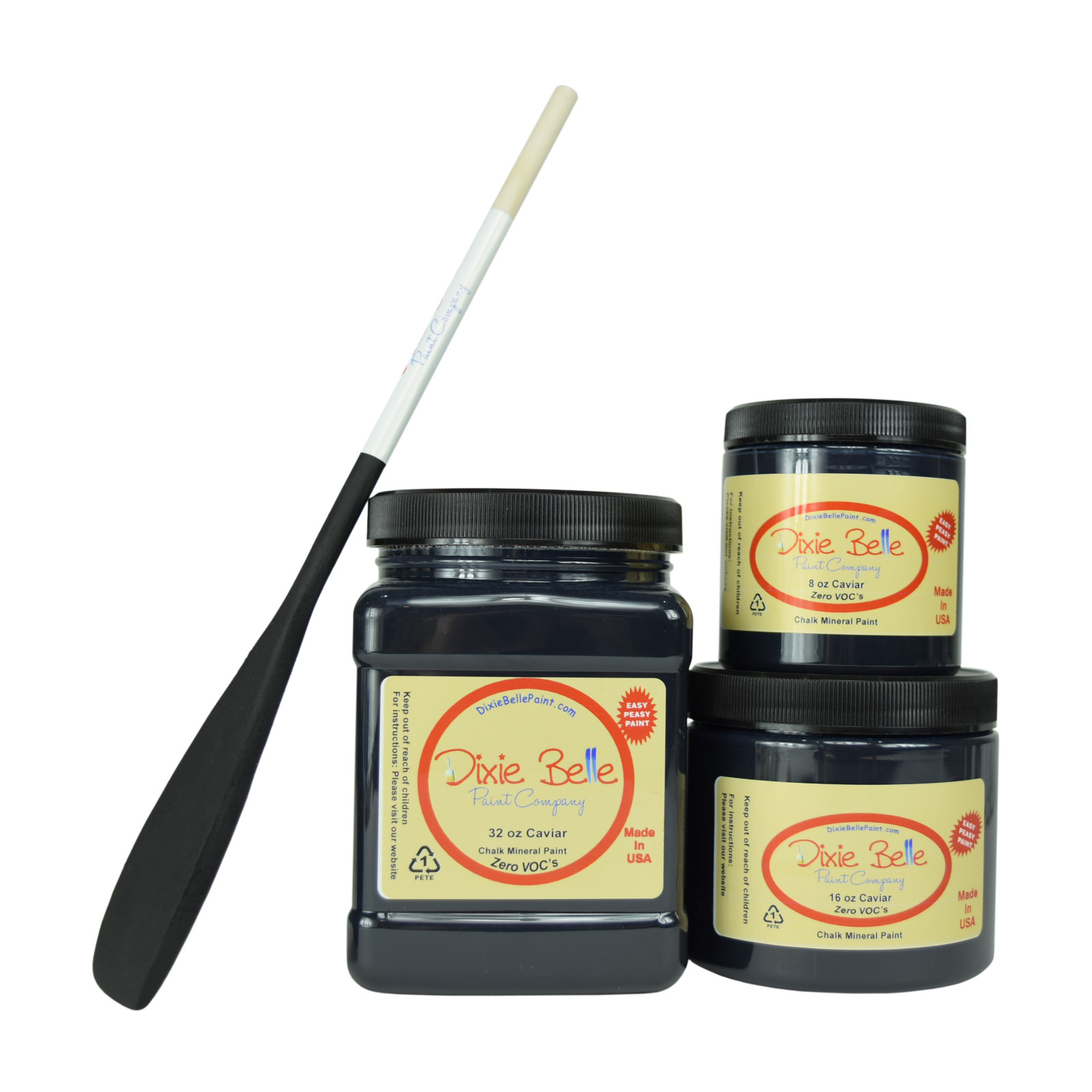 Dixie Belle Chalk Mineral Paint – Caviar – You Select Size