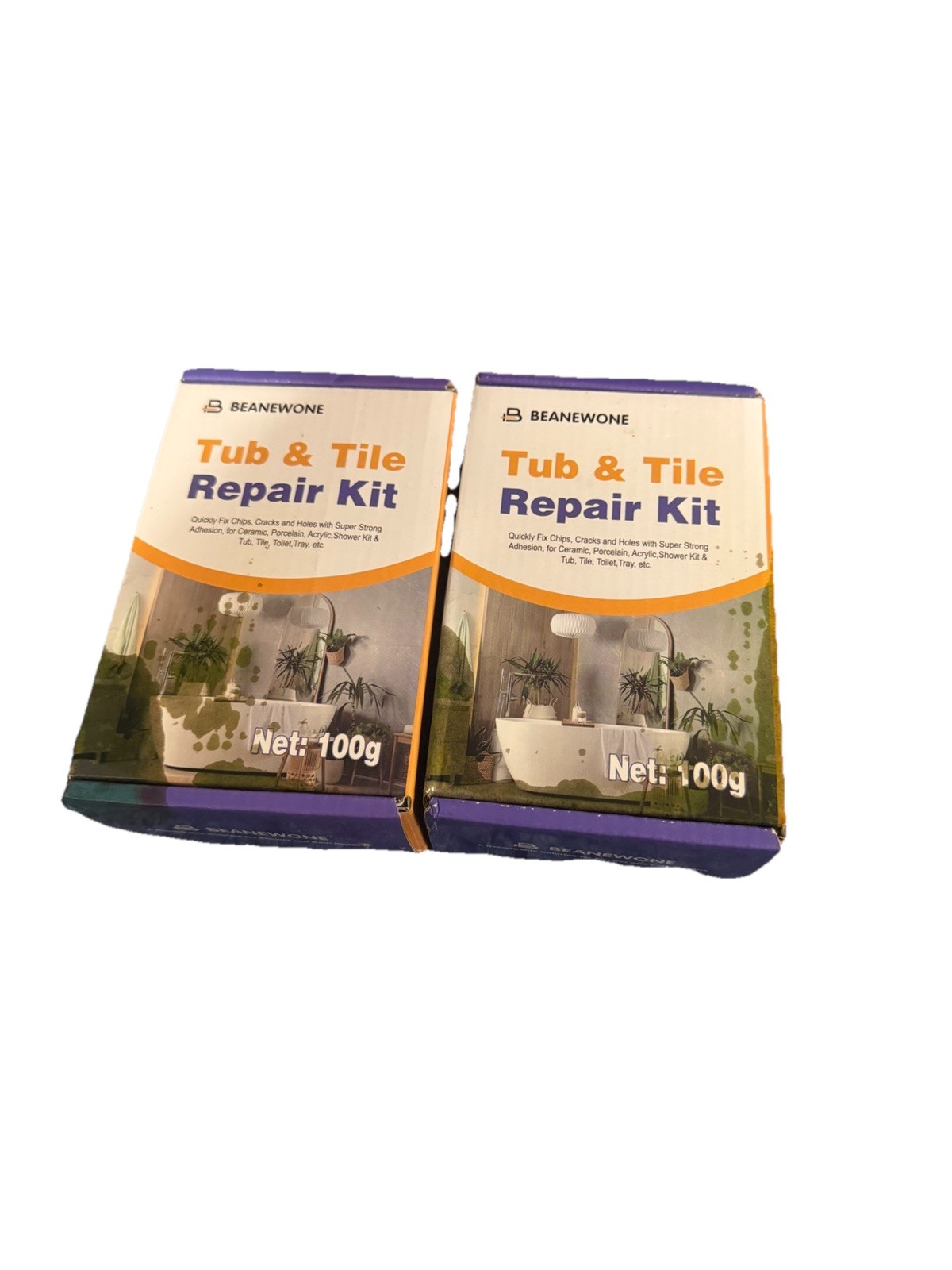 Beanewone Tub & Tile Repair Kit 100g Multicolor for Ceramic Porcelain Acrylic