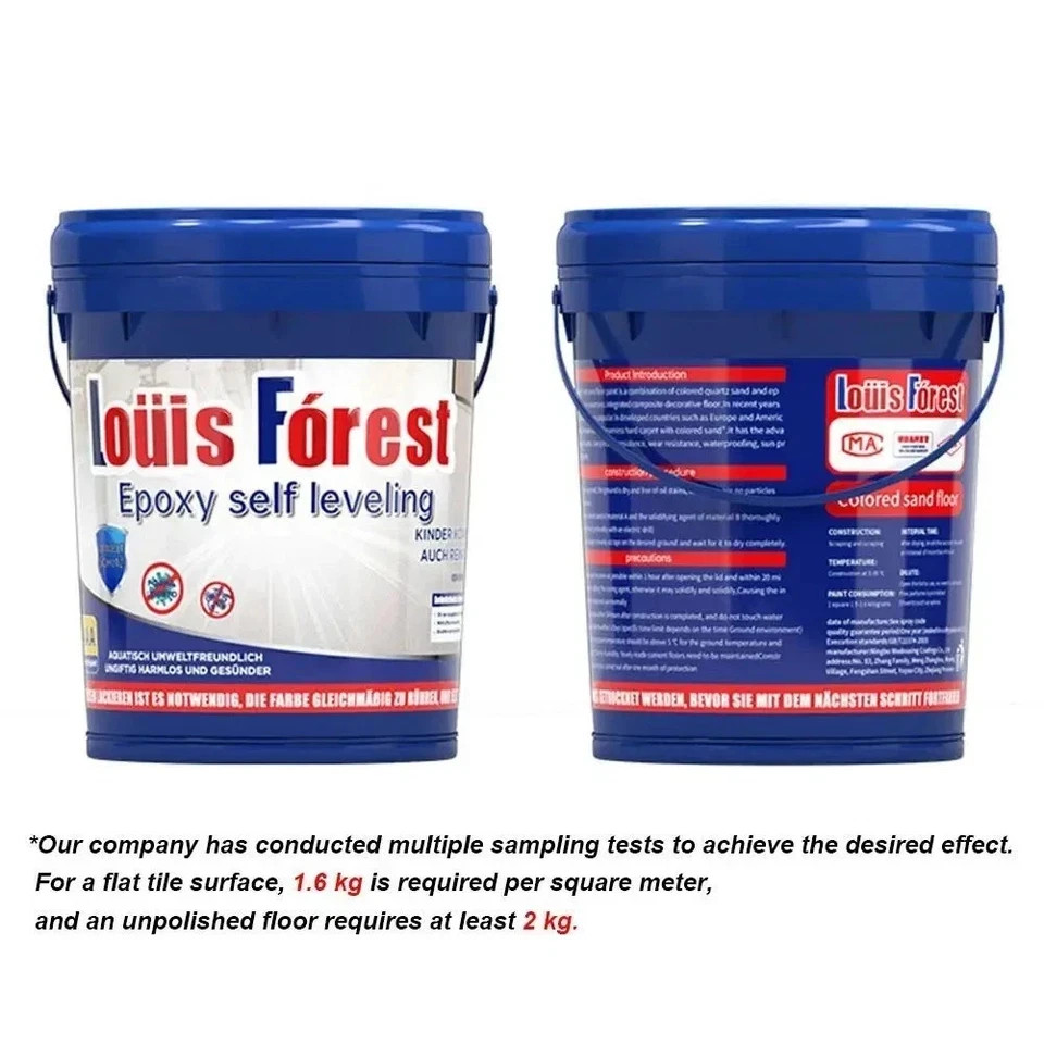 High-Gloss Marble Effect Epoxy Floor Coating, Louis Forest Epoxy Floor Paint