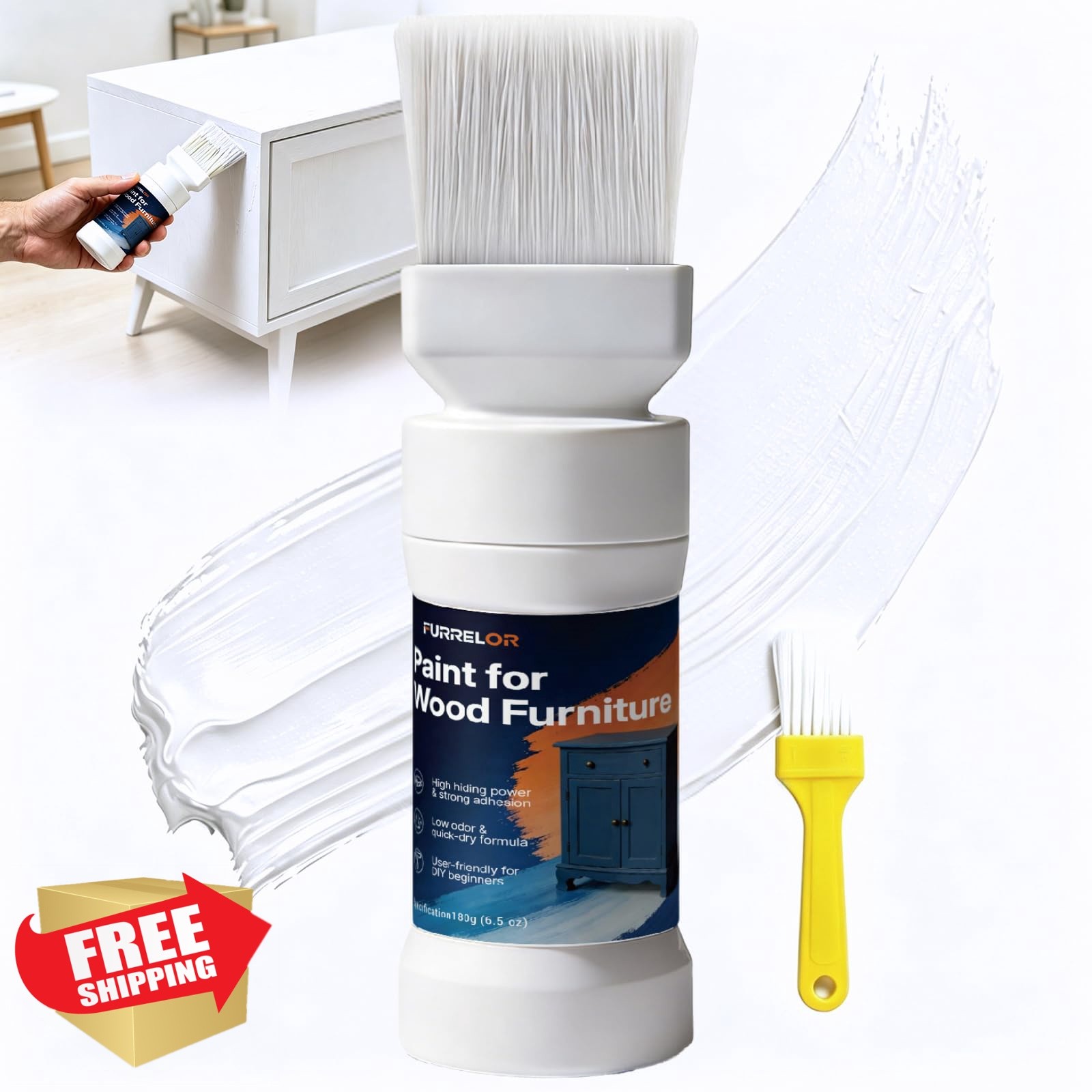 FURRELOR White Wood Touch Up Paint 6.35 Oz