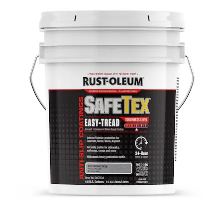 Rust-Oleum 397834 Epoxy Coating, Gray, 4 Gal, Pail
