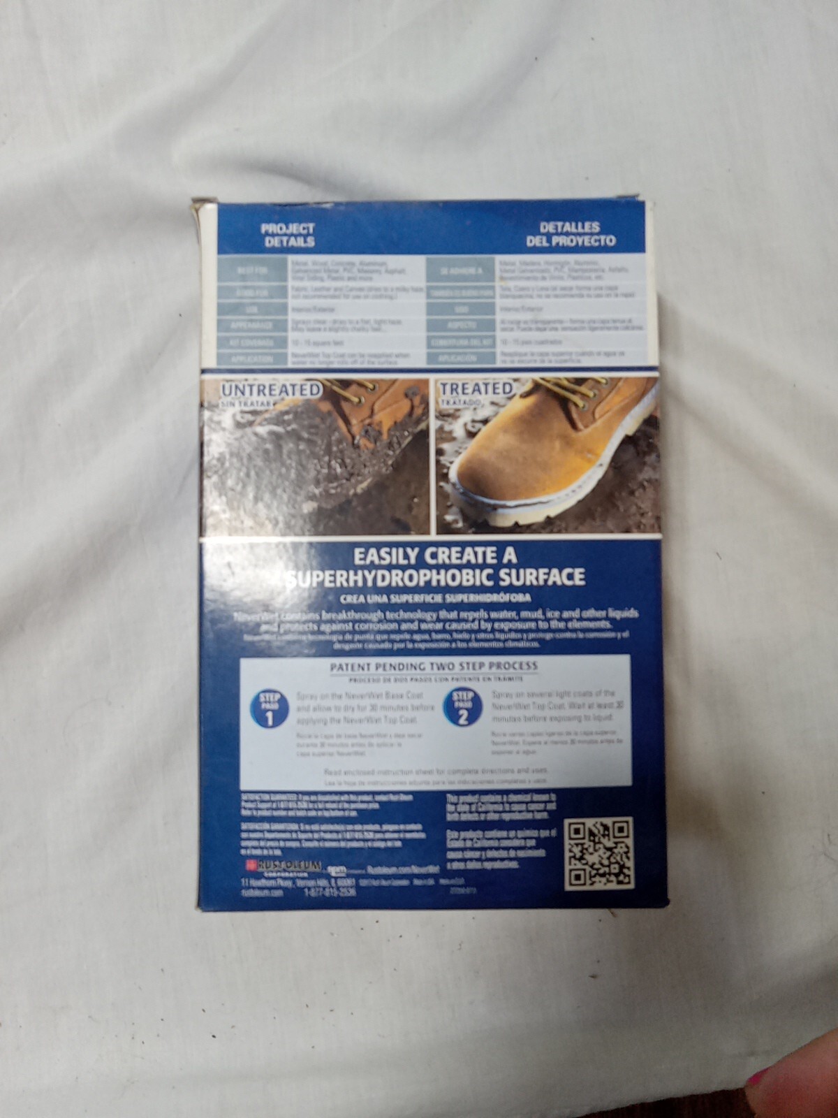 Multi-Surface Liquid Repelling Treatment Rust-Oleum NeverWet Frosted Clear NEW