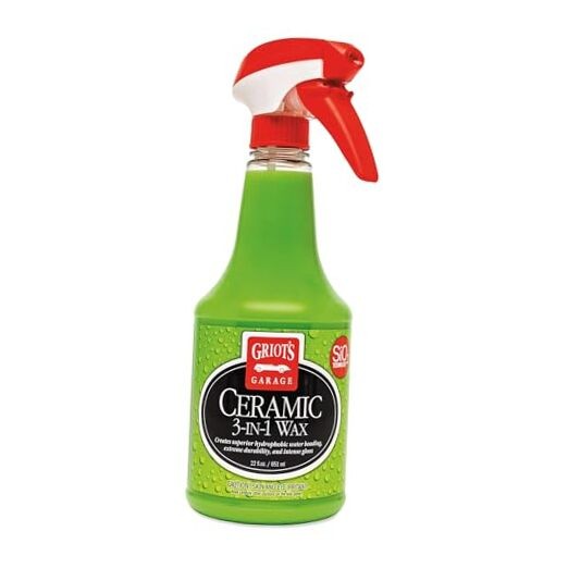 Ceramic 3-in-1 Wax, SiO2 Spray for Cars, Trucks, and 22 Fl Oz (Pack of 1)