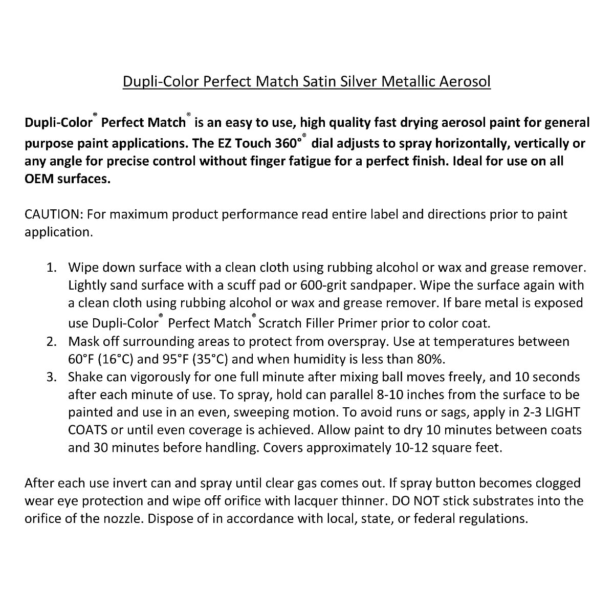 Honda Satin Silver Metallic Spray Paint – Perfect Match, 8 oz Aerosol