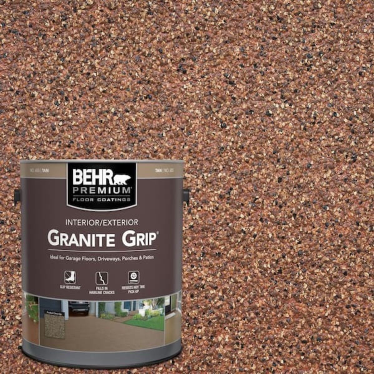 Concrete Floor Coating Granite Grip Garage Driveway Patio Decorative Interior
