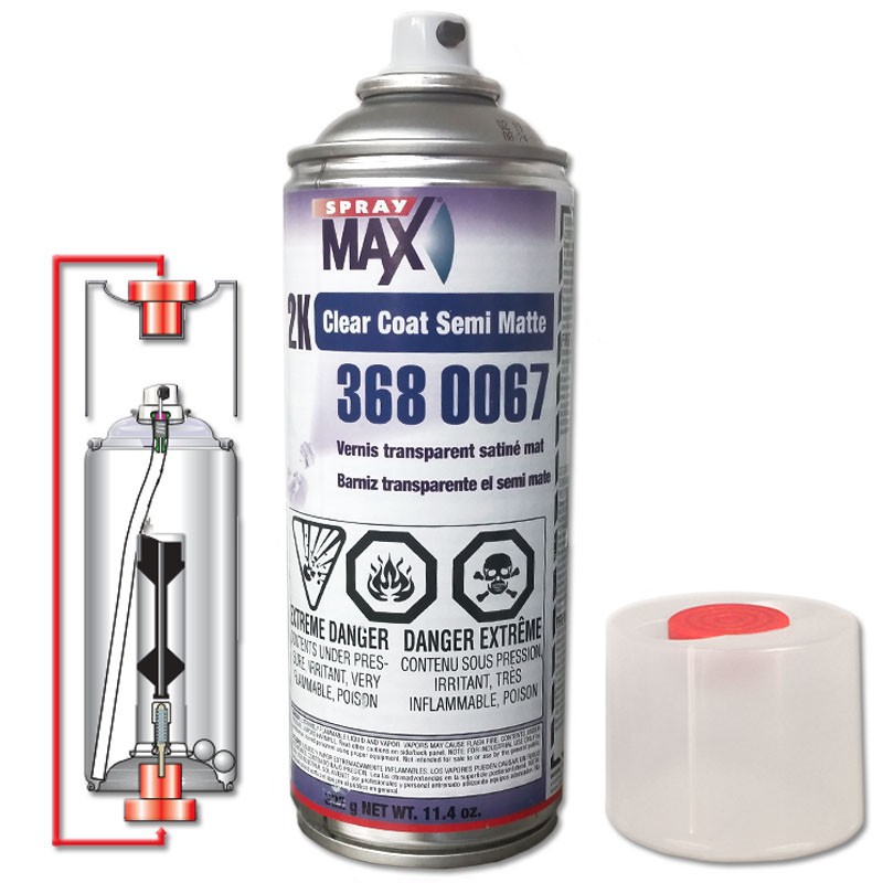 2k Semi Matte Clear 400 Ml 3680067 SPRAYMAX 879910000468 Spray Paint