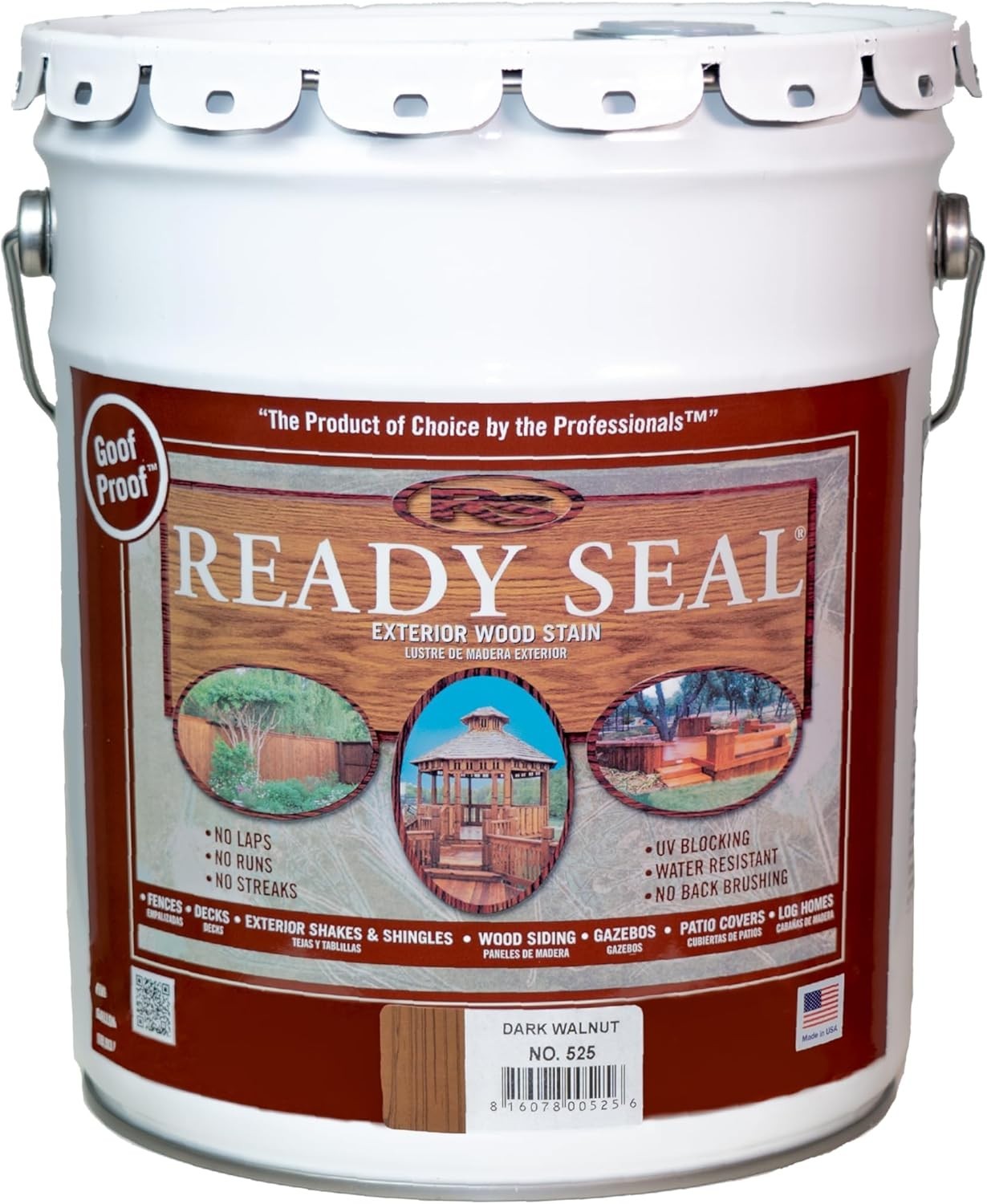 Ready Seal Dark Walnut 5 Gallon 35lb – 525