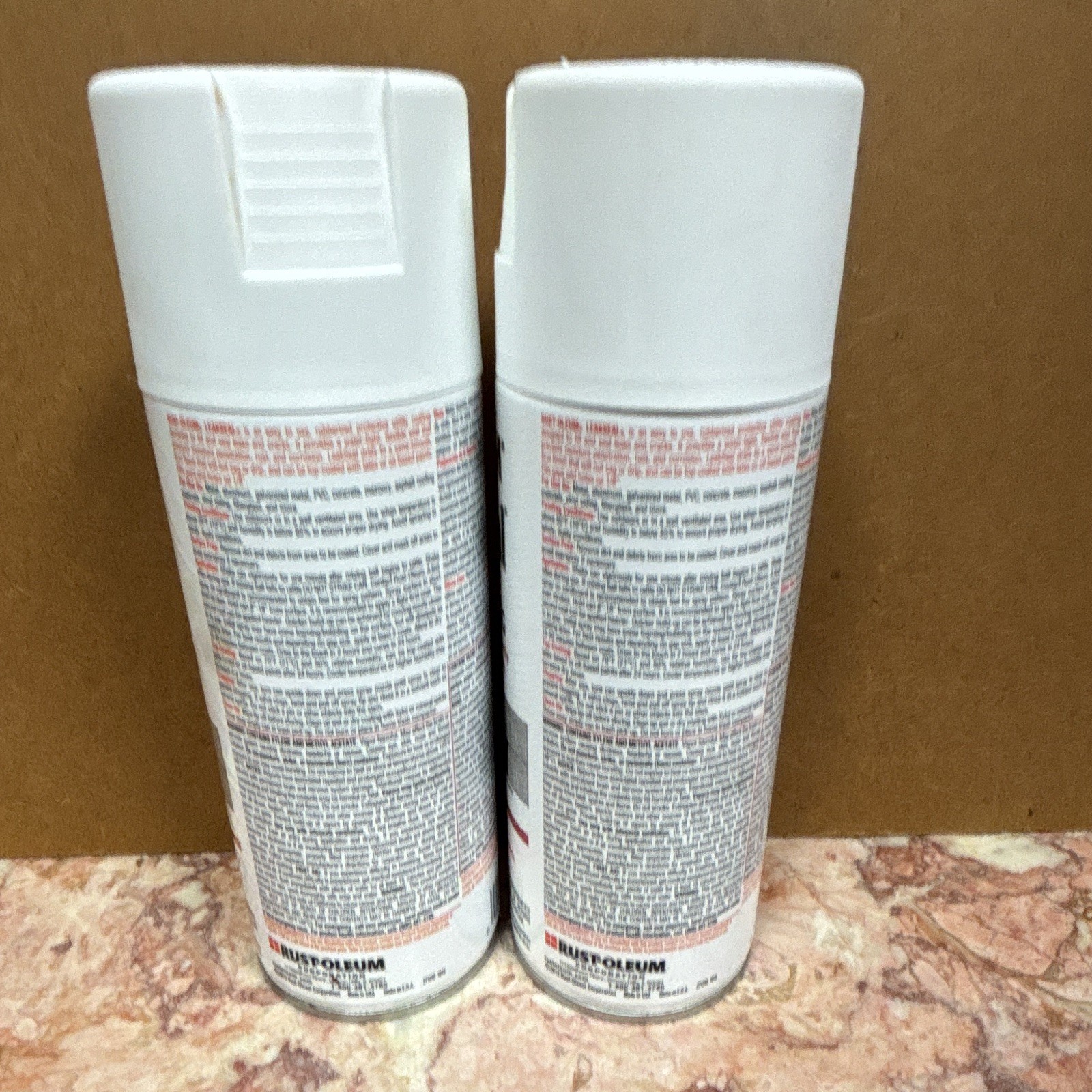 WHITE Rust-Oleum LeakSeal Flexible Rubber Coating Spray Cans, Lot of 2
