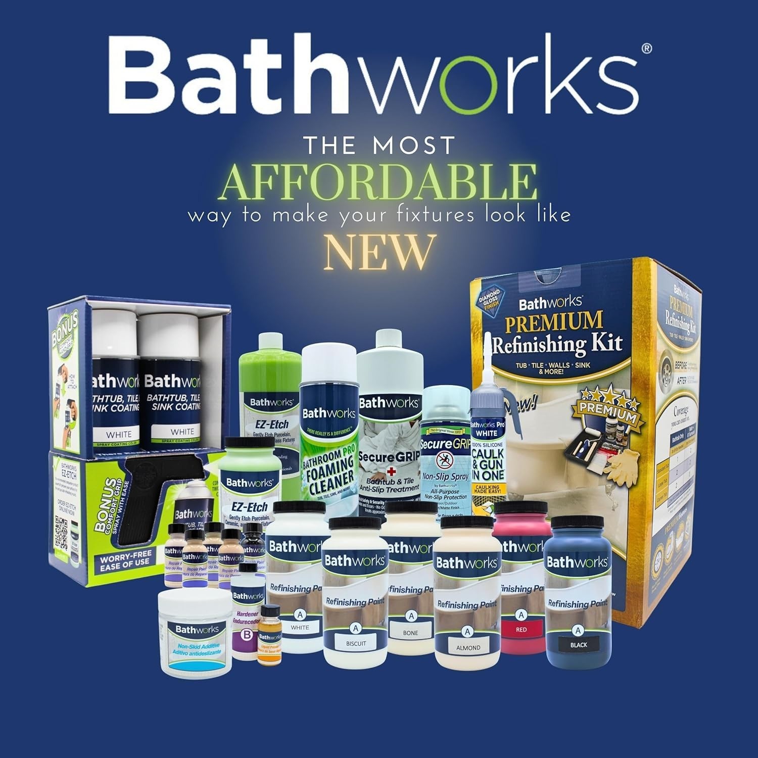 Quick Drying 4 oz Tub & Tile Chip Repair Kit – Restore Your Bathroom Now!
