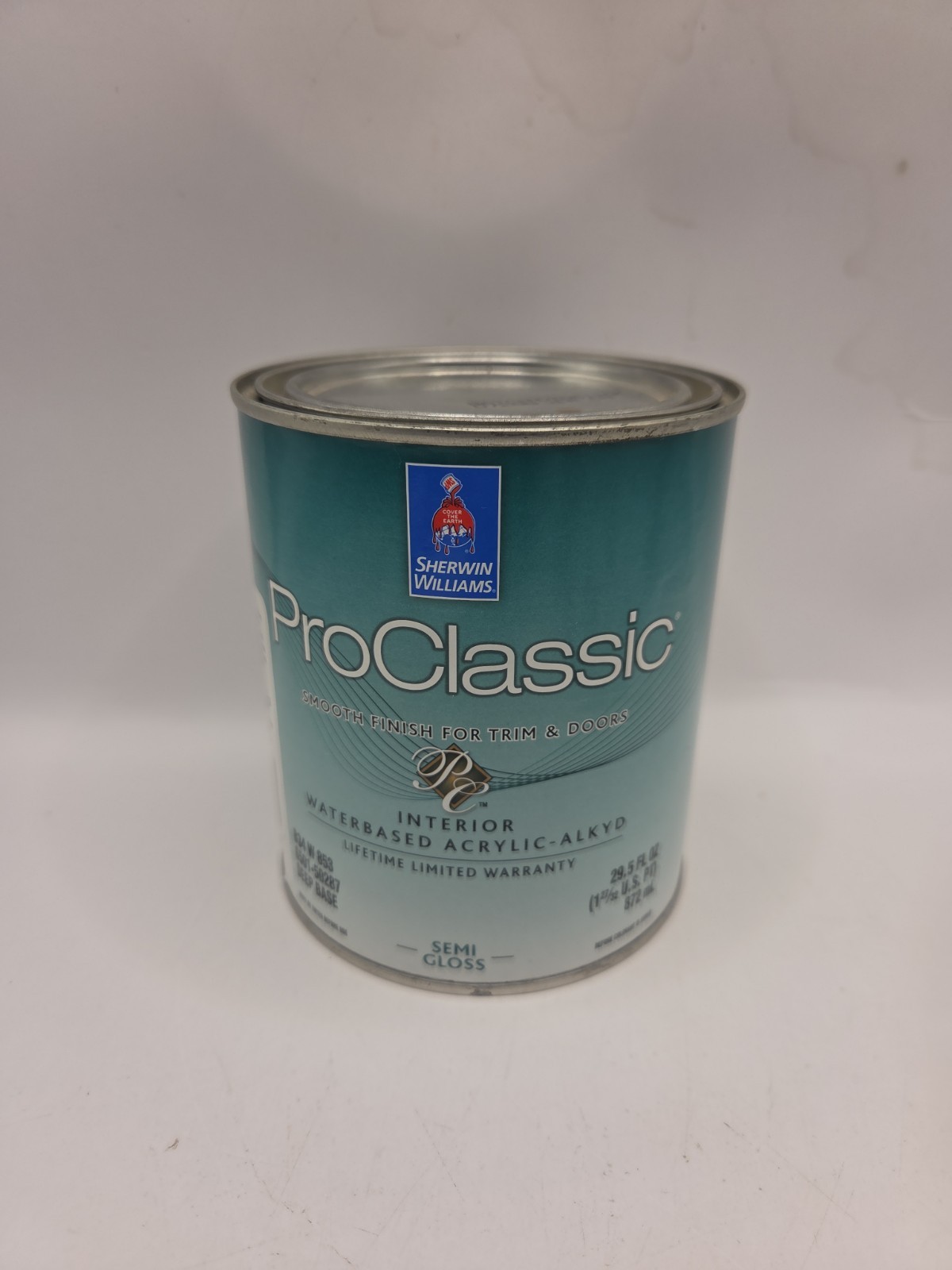 1 Qt Sherwin Williams Proclassic Interior Semi-Gloss NOT TINTED Waterbased…