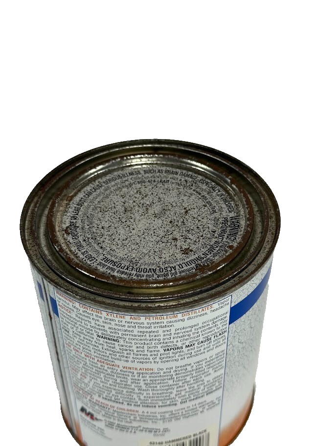 Hammerite Rust Cap Black Hammered Finish Paint Kilz 1 Quart, 32 oz *READ*