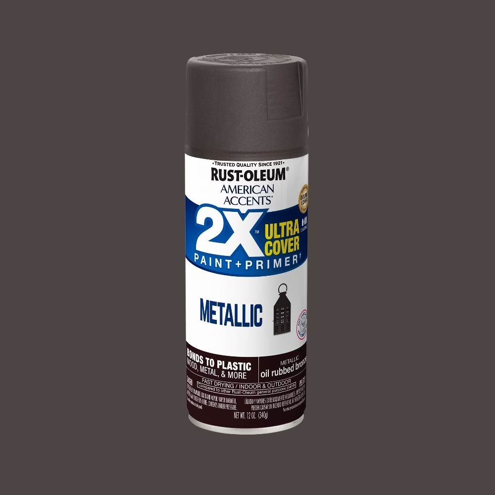 Oil Rubbed Bronze Metallic Spray Paint 12 oz Ultra Cover 2X Fast Drying Finish