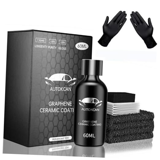 Graphene Ceramic Coating(60ML), 10H Ceramic Coating for Cars, High Gloss Anti