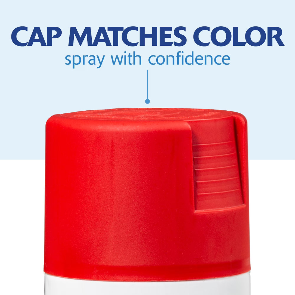 6pk Apple Red Rust-Oleum American Accents 2X Ultra Cover Satin Spray Paint, 12oz