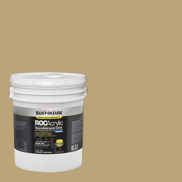 Rust-Oleum 316542 Acrylic Enamel Coating, Dunes Tan, 5 Gal