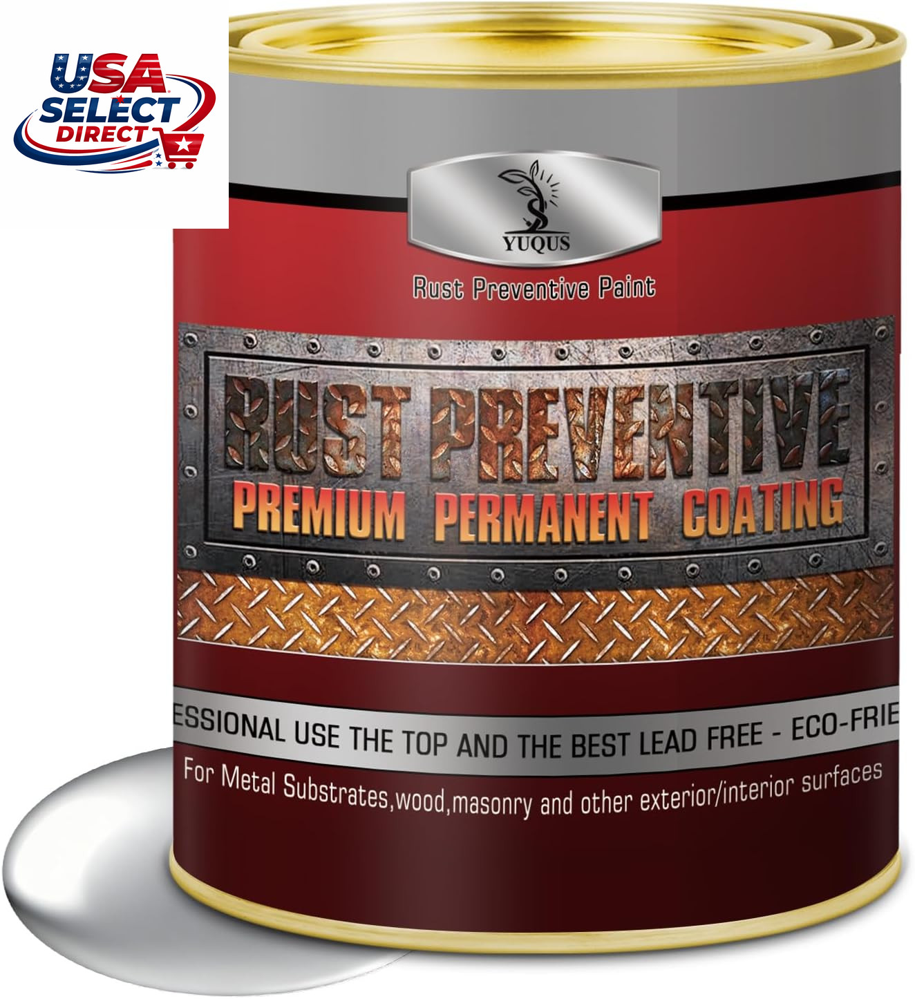 Metal Anti-Rust Paint Silvery High Gloss 32 Fl Oz – Gates