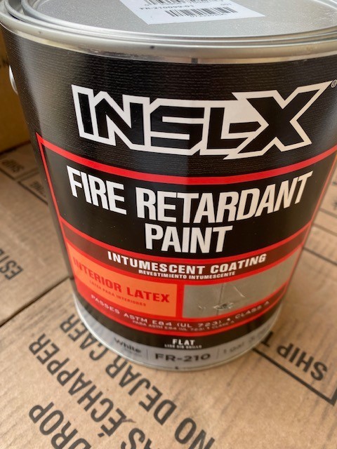 Insl-X Fire Retardant Interior Wall Paint, White, 1 Gal. FR-210099-01 INSL-X
