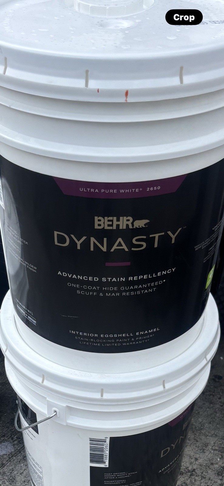 3 BEHR Dynasty Interior Eggshell Paint & Primer Ultra Pure White 5 Gal Buckets