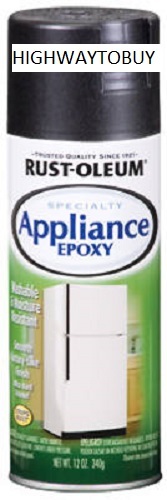 (3) Cans 12 Oz Black Rustoleum Epoxy Appliance Spray Paint 7886-830
