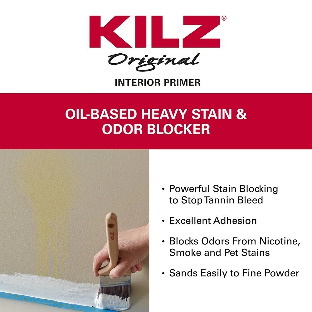 Original Oil-Based Aerosol Primer, White, Interior Spot Stainblocker and Odor