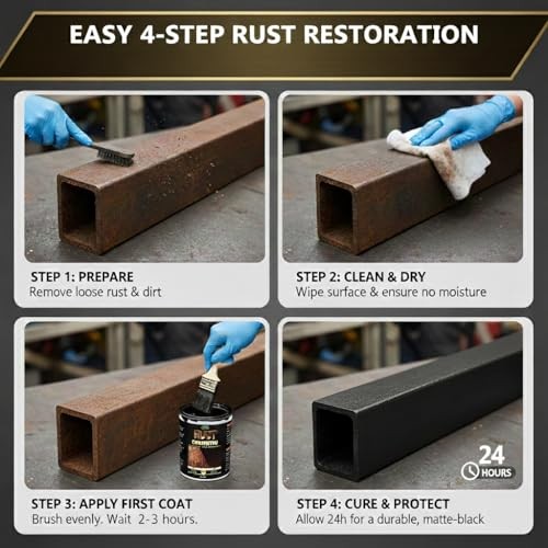 2 in 1 Rust Converter & Metal Primer, 35 oz Black Rust 35 Fl Oz (Pack of 1)