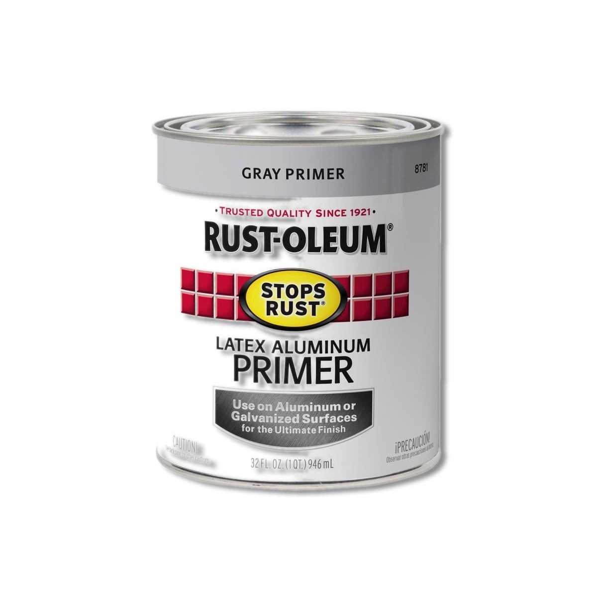 Rust-Oleum Stops Rust Gray Flat Water-Based Acrylic Primer 1 qt 8781502