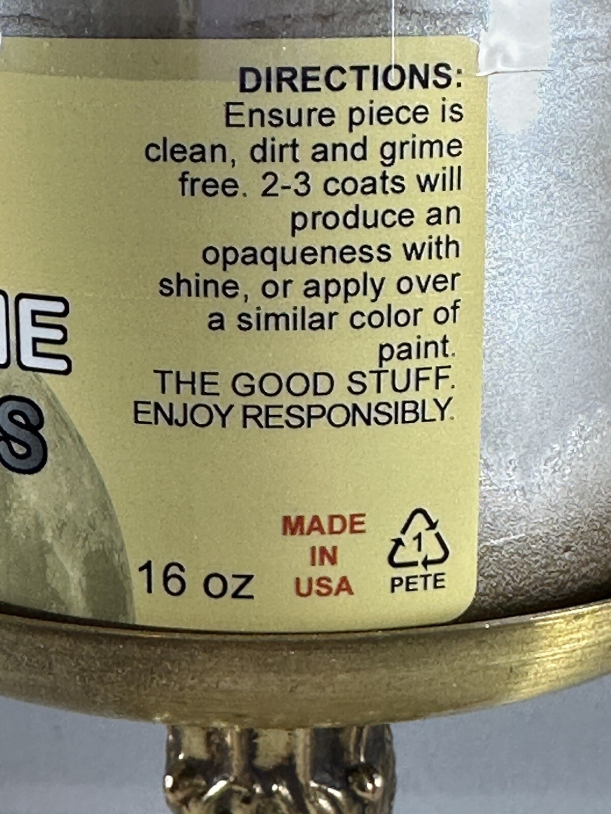 Dixie Belle Moonshine Metallics Paint/ Steel Magnolia, 16 oz, Never opened