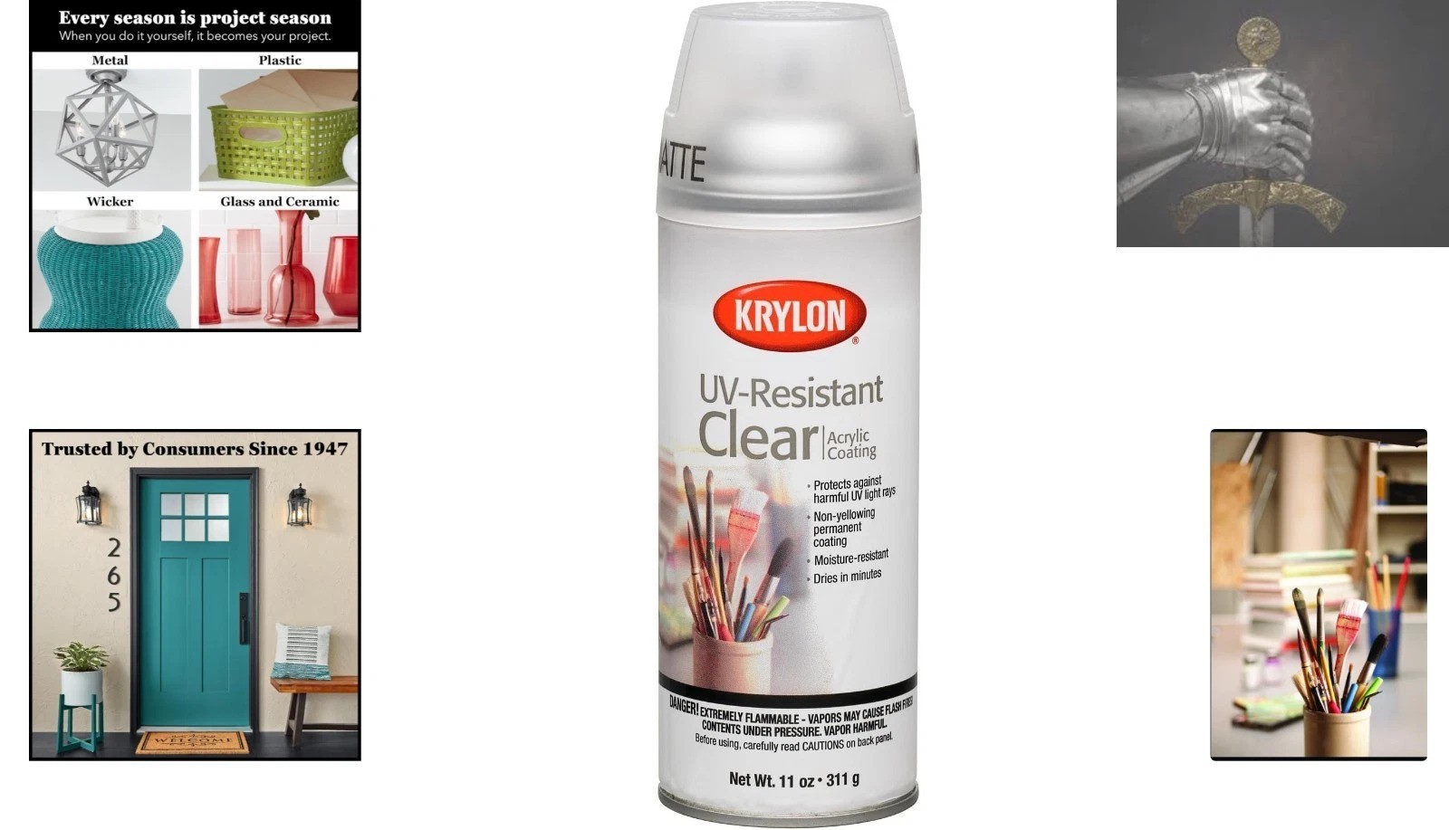 Professional 11 oz UV-Resistant Acrylic Spray Paint – Non-Smudge & Matte Finish