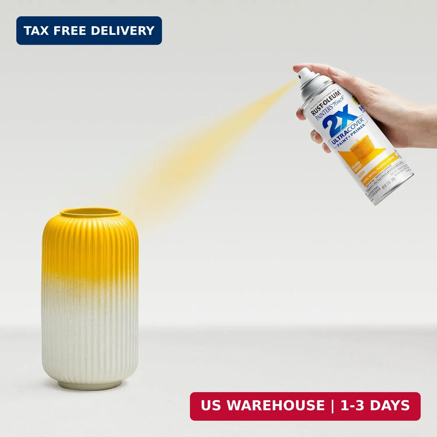 Rust-Oleum 299910 Painter’s Touch 2X Ultra Cover Spray Paint, 12 oz, Gloss Golde