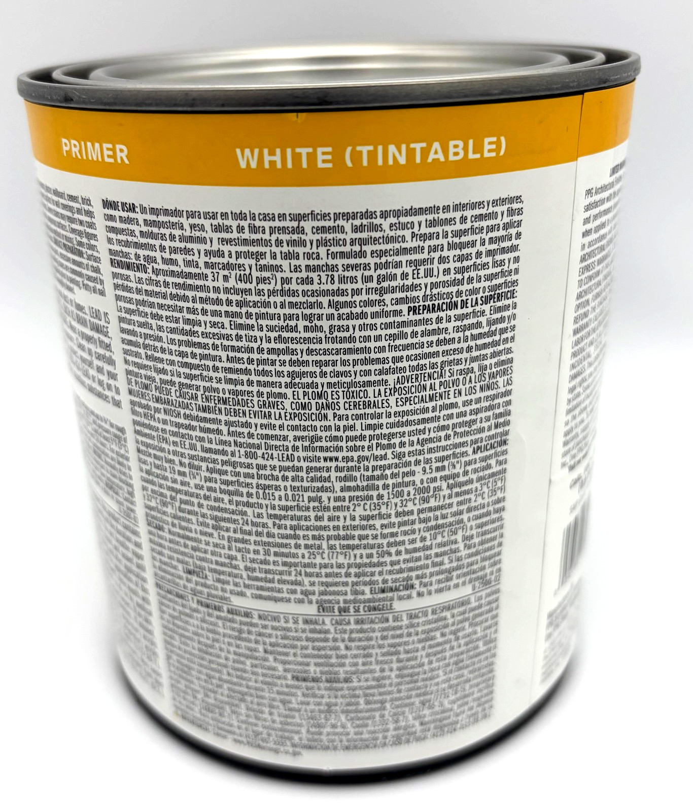 PPG Seal Grip White 1-Quart Paint Primer Sealer Interior Exterior Stain Blocker