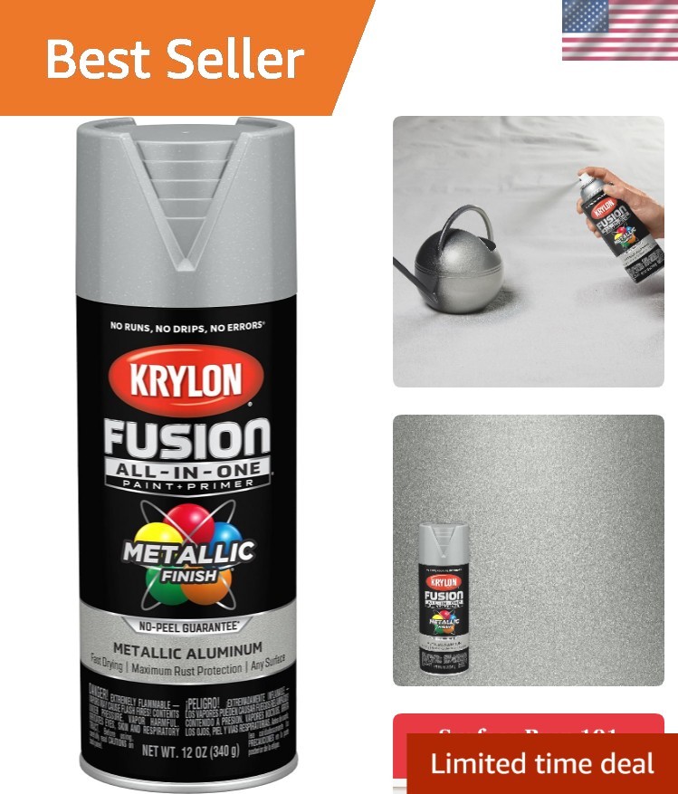 Versatile Aluminum Metallic Spray Paint – Quick-Dry & Durable Primer Solution