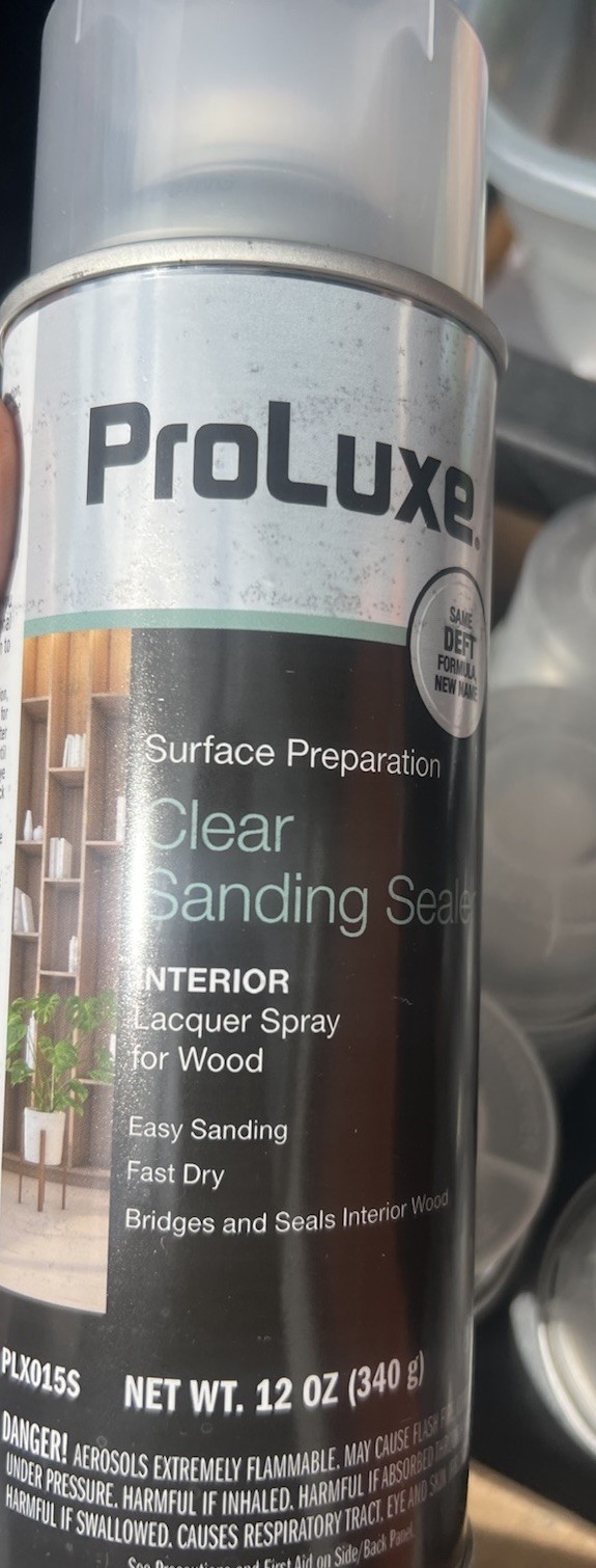 PXL015S 6 Cans Interior Clear Lacquer Sanding Wood Sealer, 12 oz. Aerosol