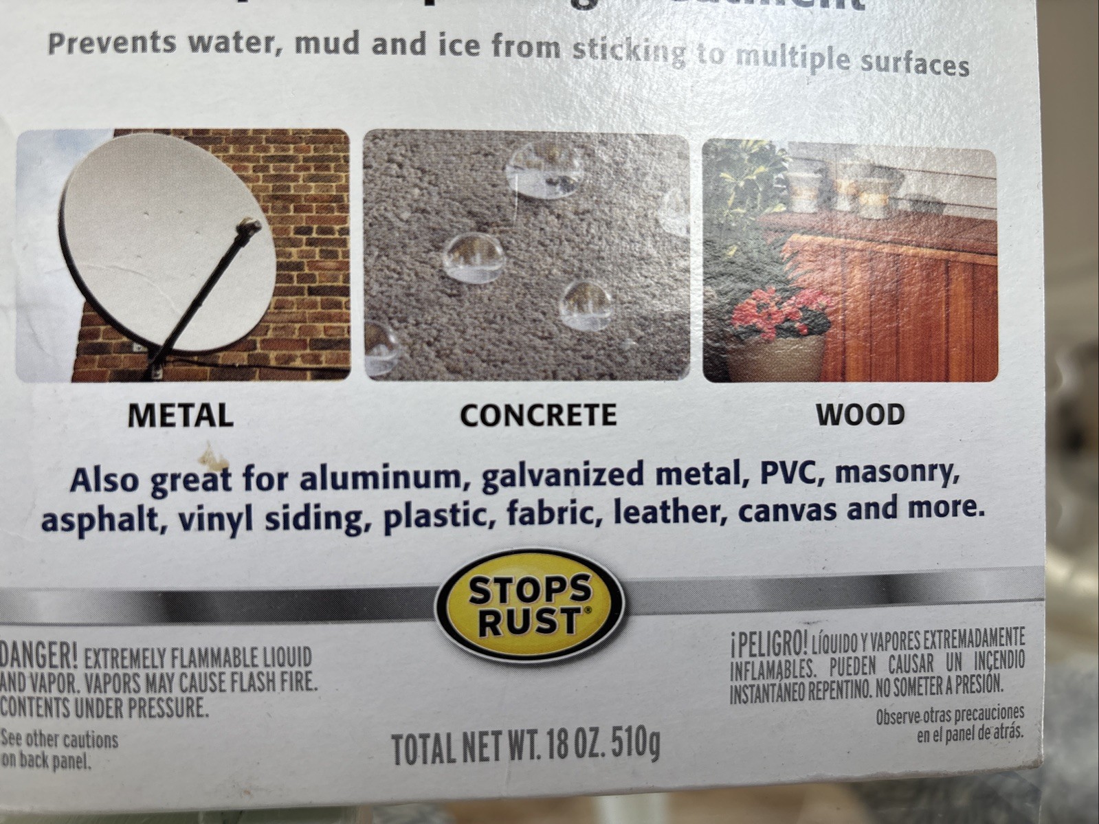 (2 Cans) Rust-Oleum Never Wet Multi Surface Liquid Repelling Frosted Clear NEW