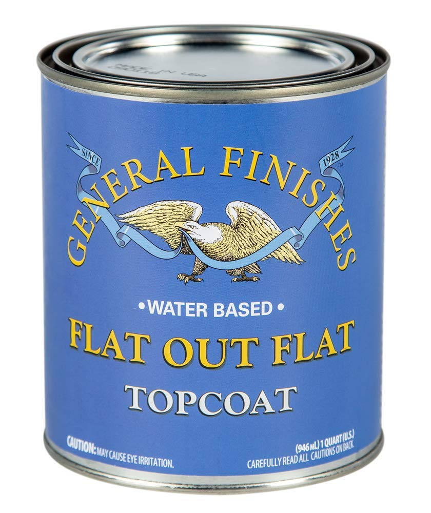 General Finishes Flat Out Flat 1 Quart Clear Durable Topcoat for Paint