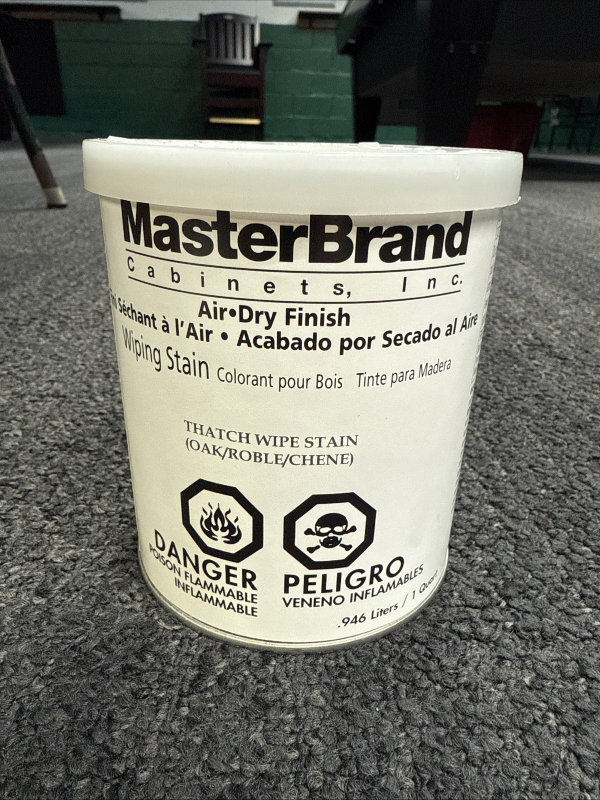 MasterBrand Wiping Stain – Air Dry Finish Thatch Wipe Stain (Oak/Roble/Chene)