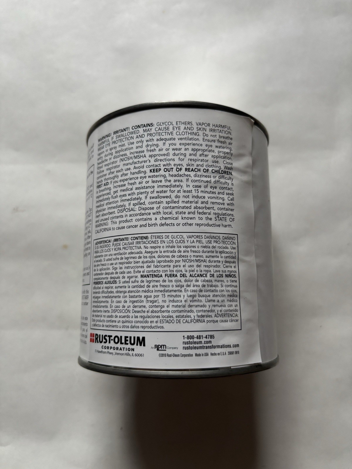 Rust-Oleum Cabinet Transformations Protective Top Coat Step #4 32fl. OZ Can New