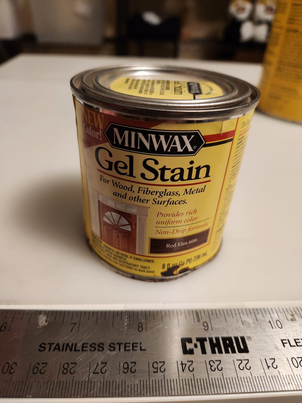 Minwax Wood Gel Stain, 1/2 pint, Red Elm