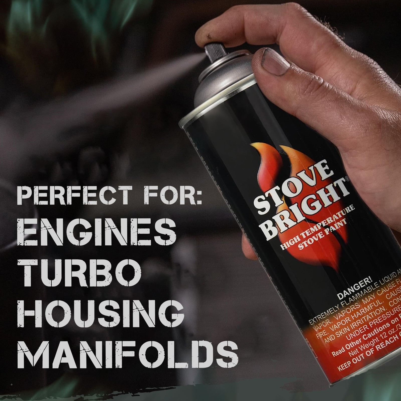 Stove Bright High Temperature Flat Black Stove Paint