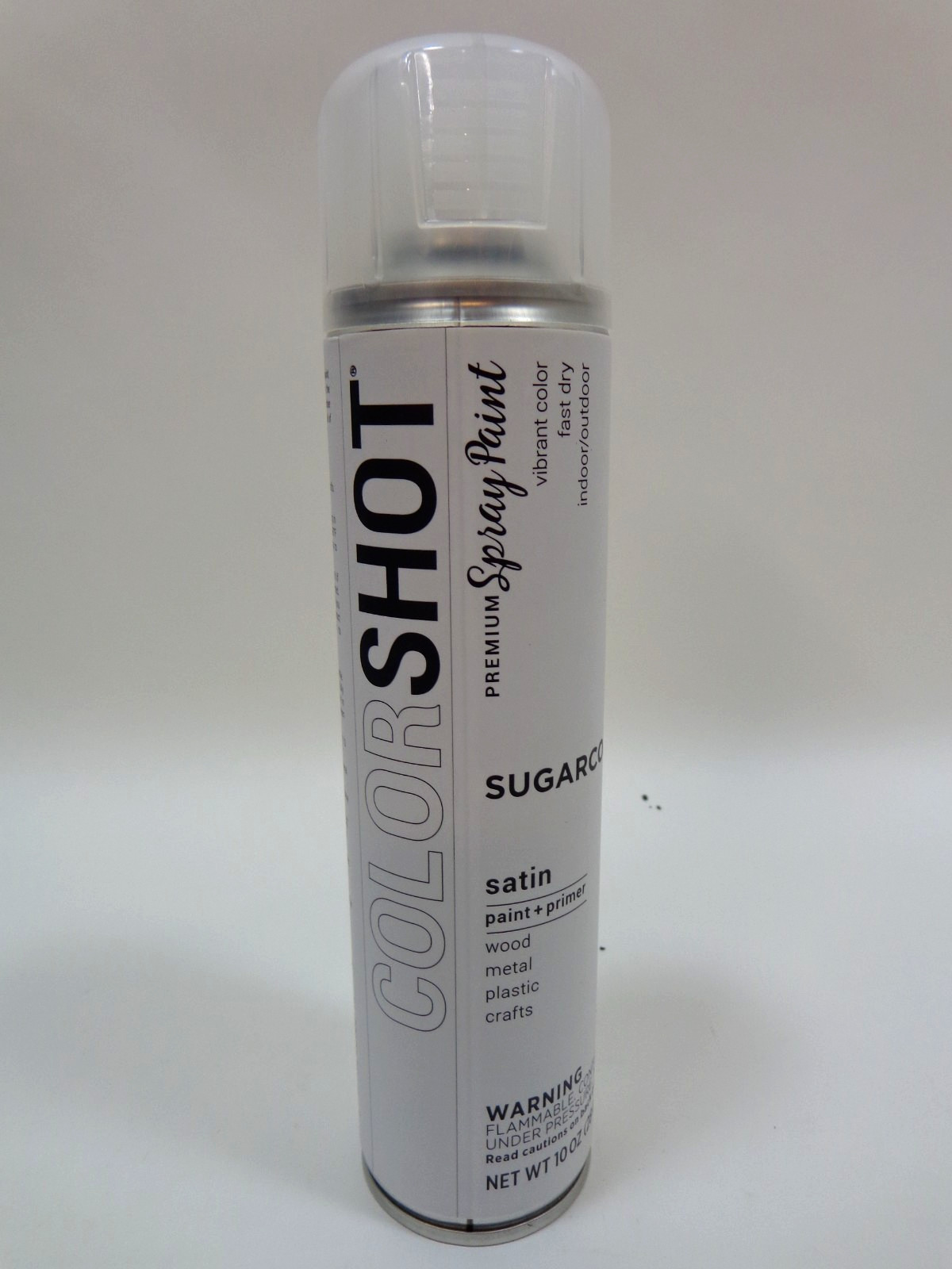 COLORSHOT Premium Spray Paint Sugarcoat It Satin Paint + Primer Aerosol 10oz