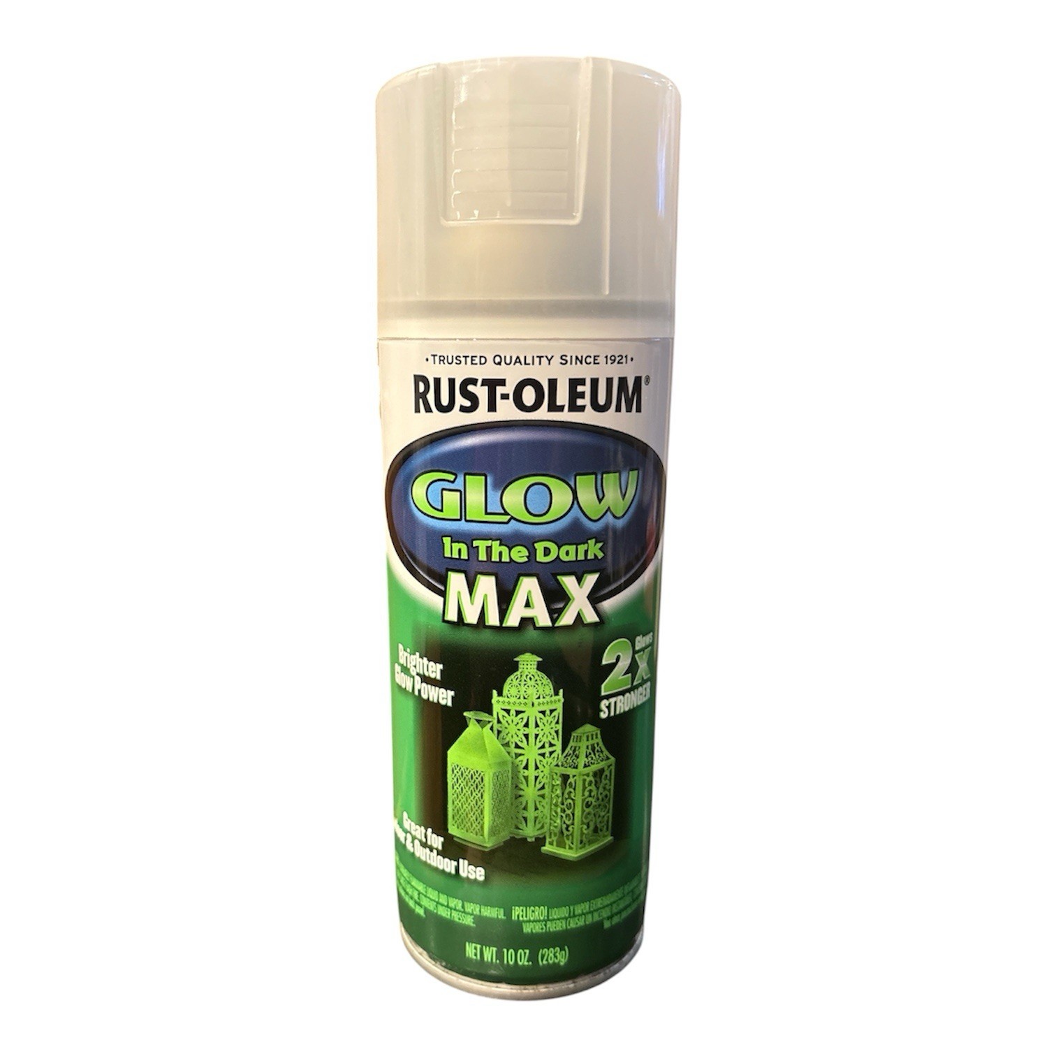 10oz Rust-Oleum 278733 Glow in The Dark MAX Spray Paint Indoor/Outdoor Brighter