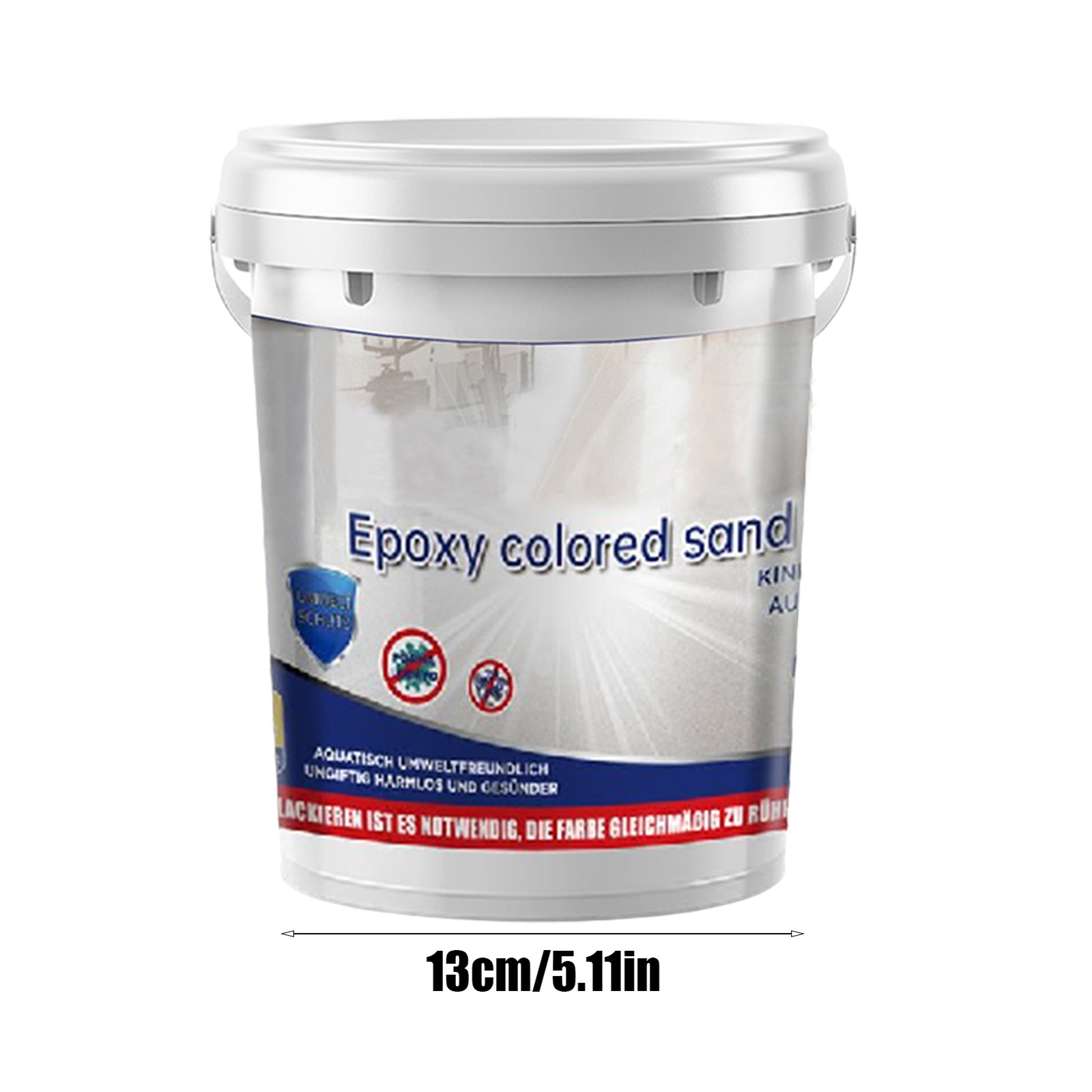 Marble Effect Epoxy Floor Coating High-Gloss Floor Paint Waterproof & Anti-slip