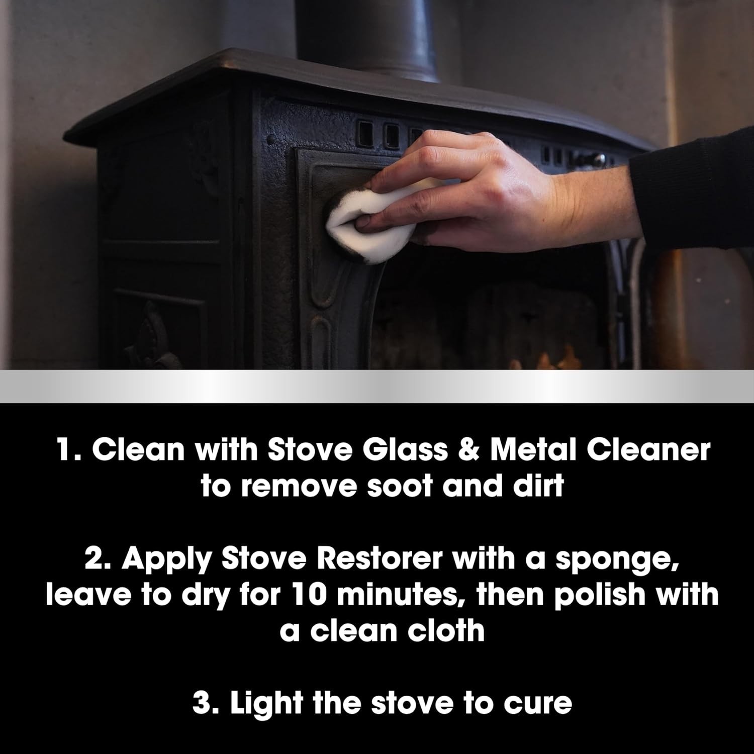 Stove Restorer | Matte Black High Heat Paint | Restores and Protects Cast Iro…