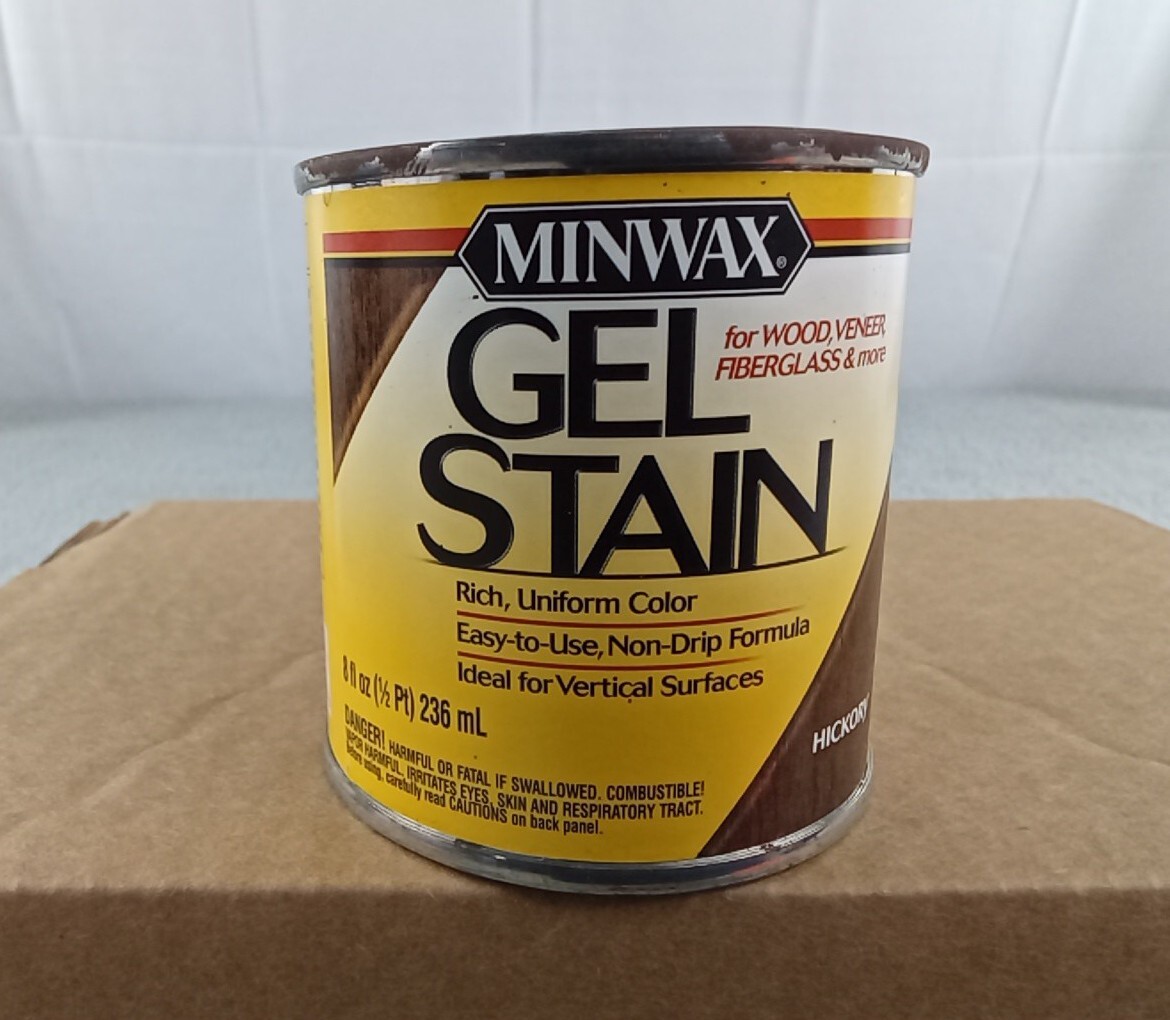 Minwax Wood Gel Stain Hickory 1/2 Pint Non-Drip Multi-Surface 8 oz
